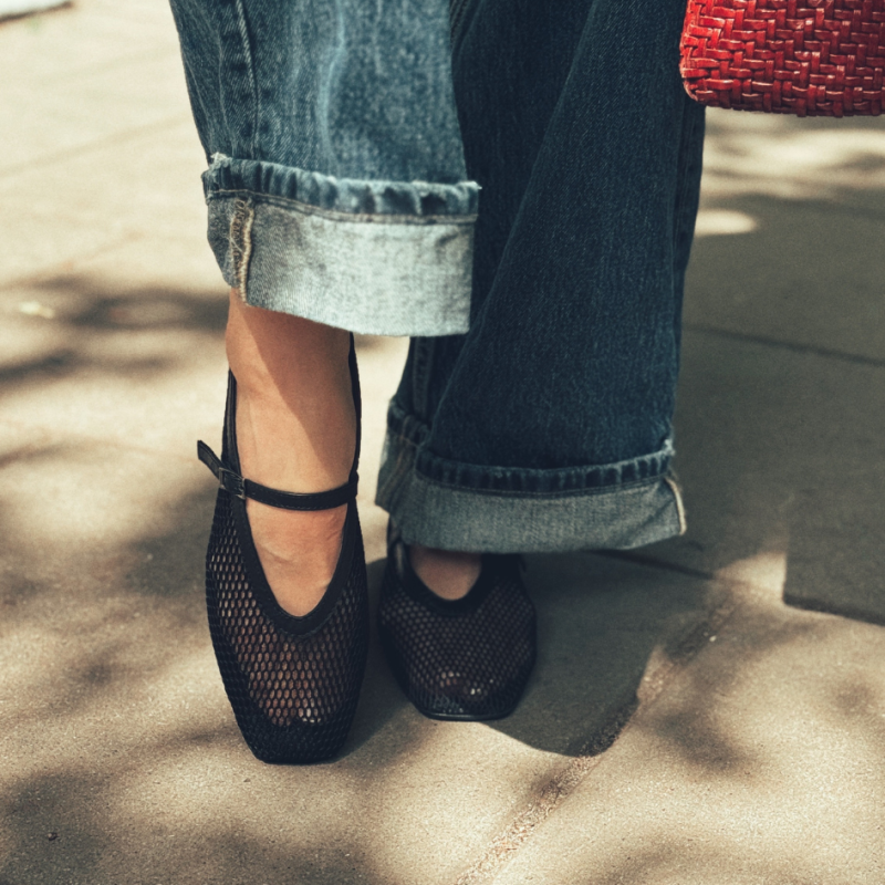 Baleriny siateczkowe damskie - Soft Loop