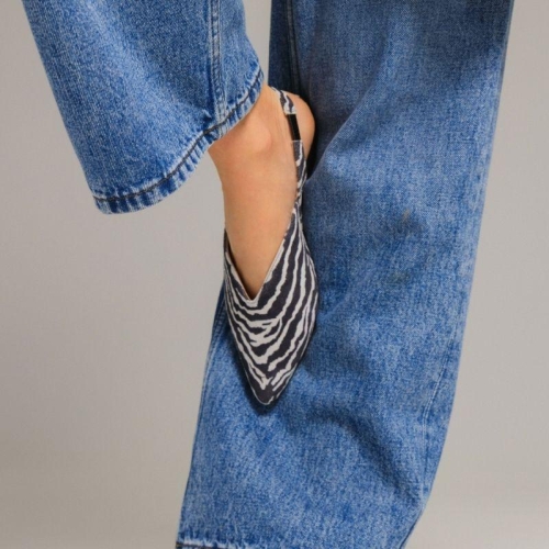 Skórzane baleriny z odkytą piętą - Sarafichic