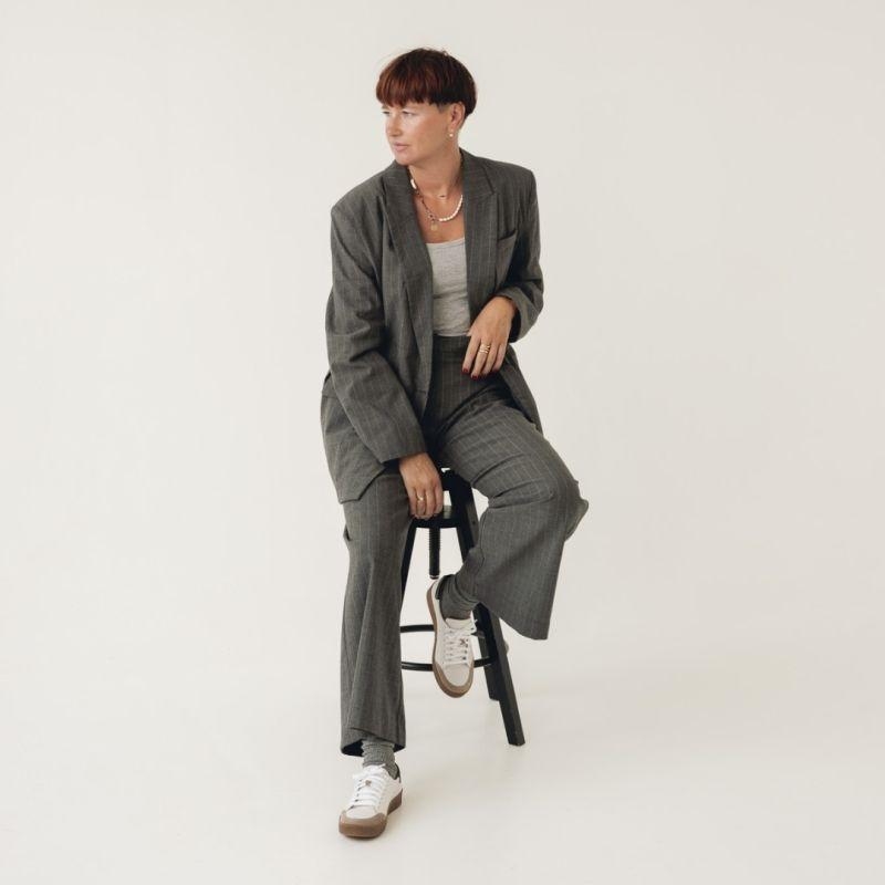 Skórzane buty sportowe damskie - Hey Girl