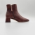 Brązowe botki damskie skórzane - Successful