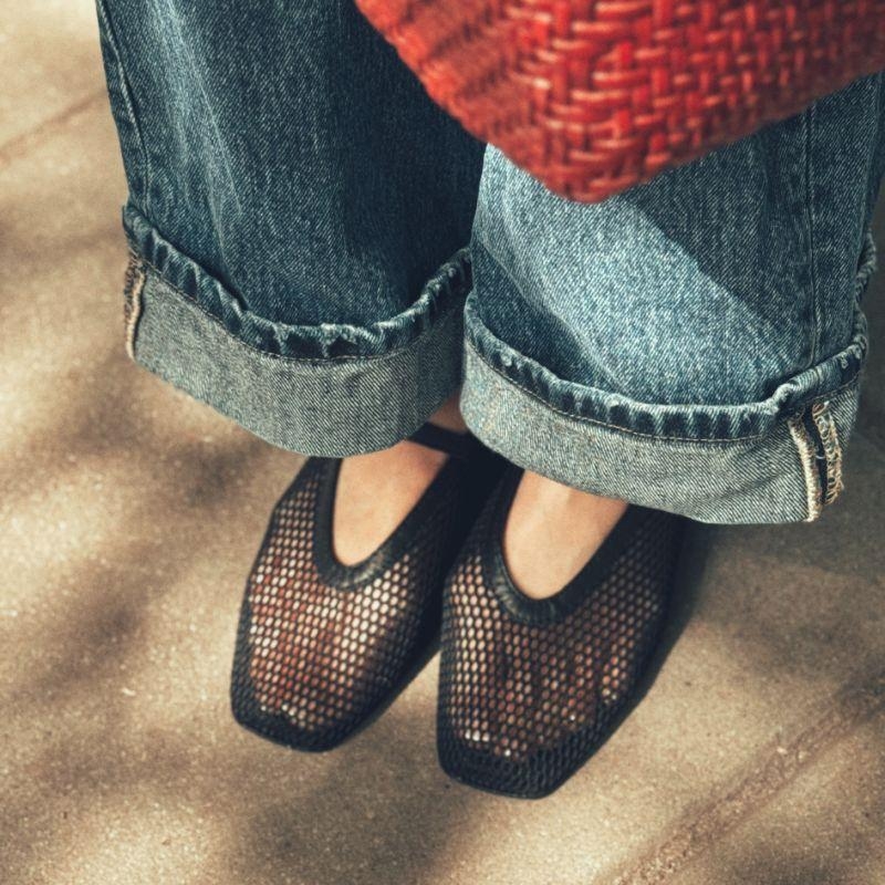 Baleriny siateczkowe damskie - Soft Loop