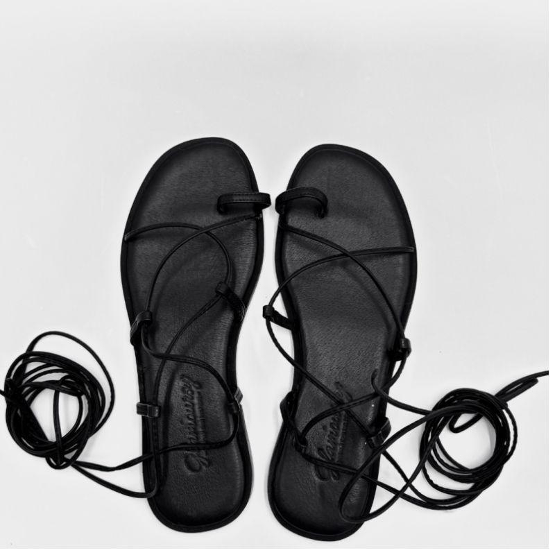 Sandały damskie wiązane wokół kostki - Mirage Lace