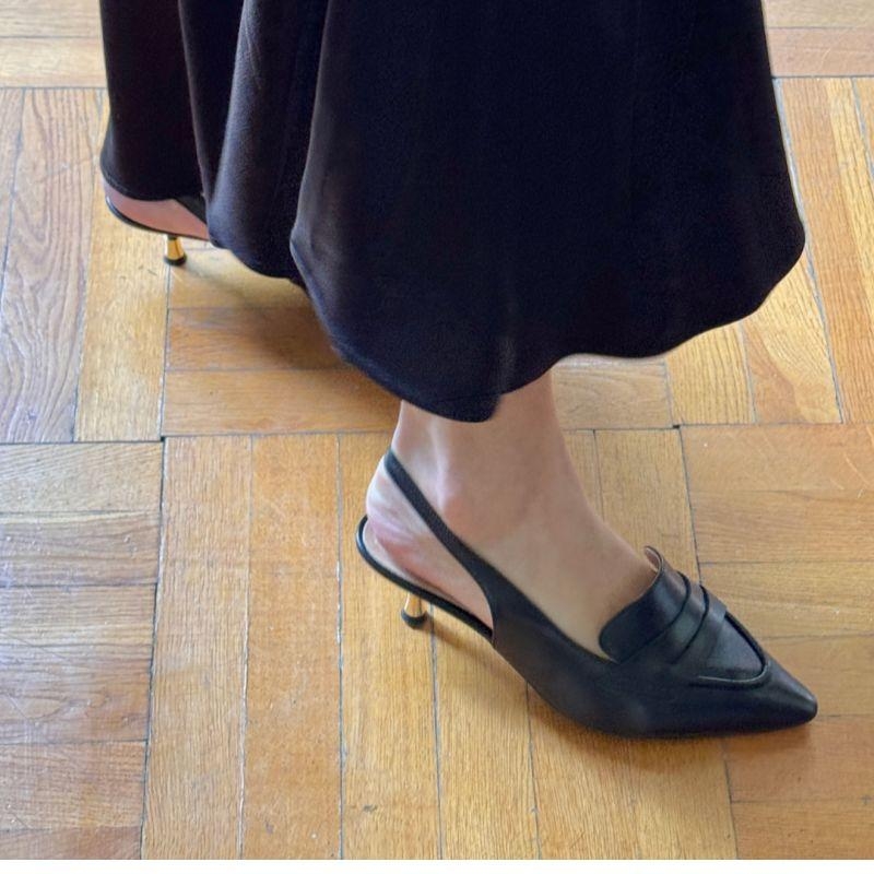 I feel Love – skórzane czółenka na obcasie 5 cm | Ręcznie robione w Polsce