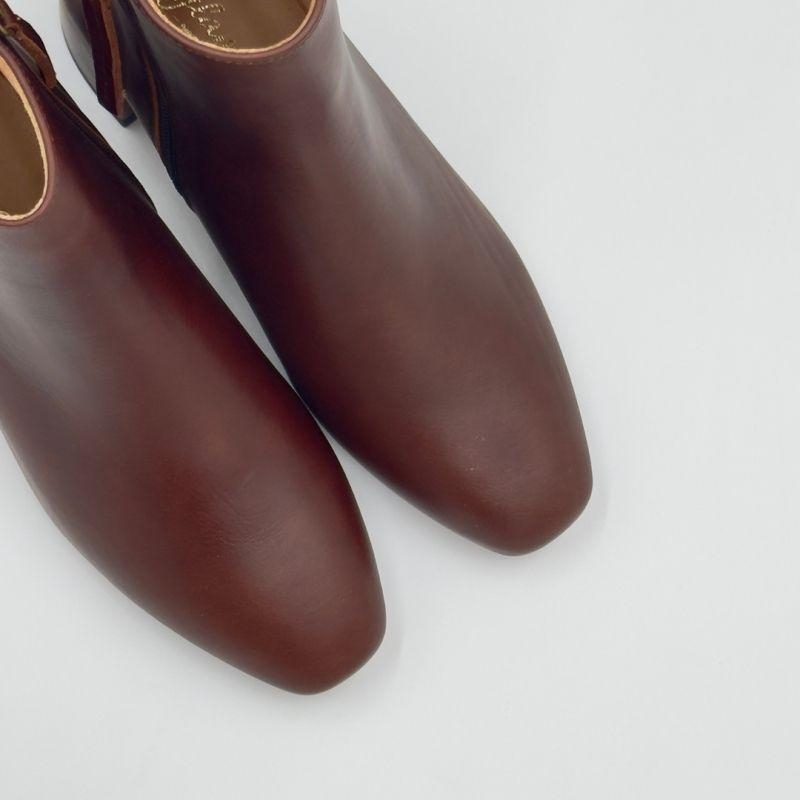 Brązowe botki damskie skórzane - Successful