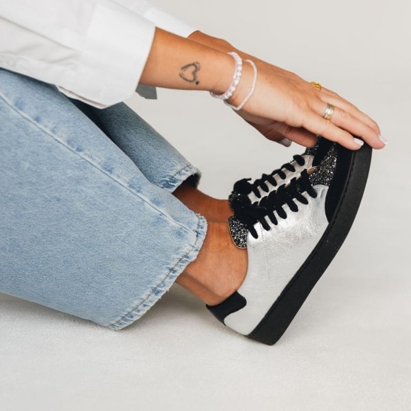 Skórzane buty sportowe damskie - Rock Show