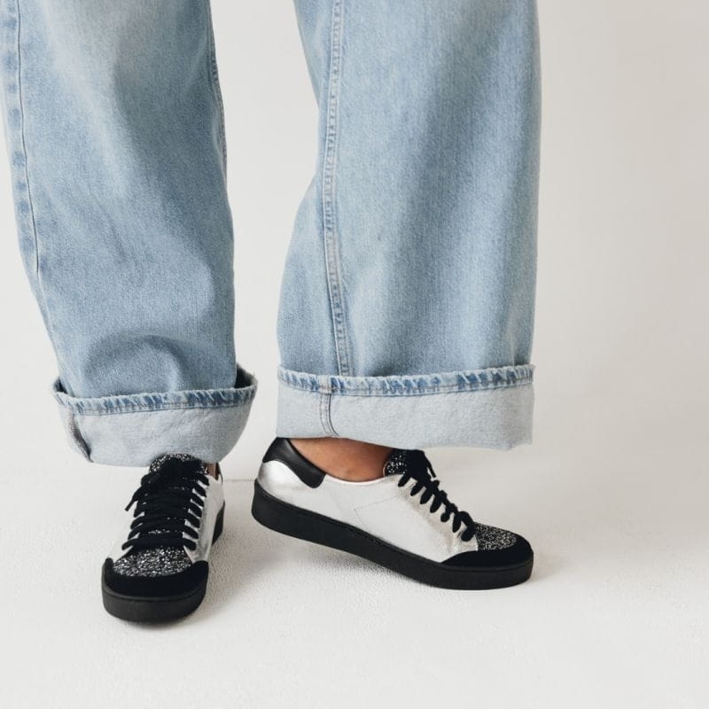 Skórzane buty sportowe damskie - Rock Show