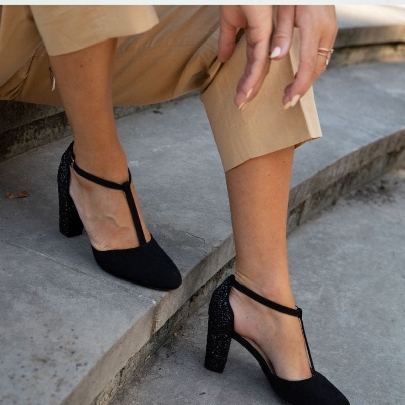 Skórzane sandały na słupku - Only You