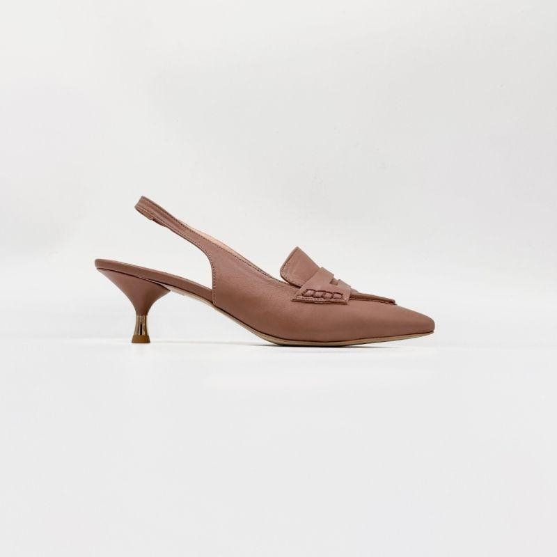 Mokasyny na obcasie damskie - Pearl Heel