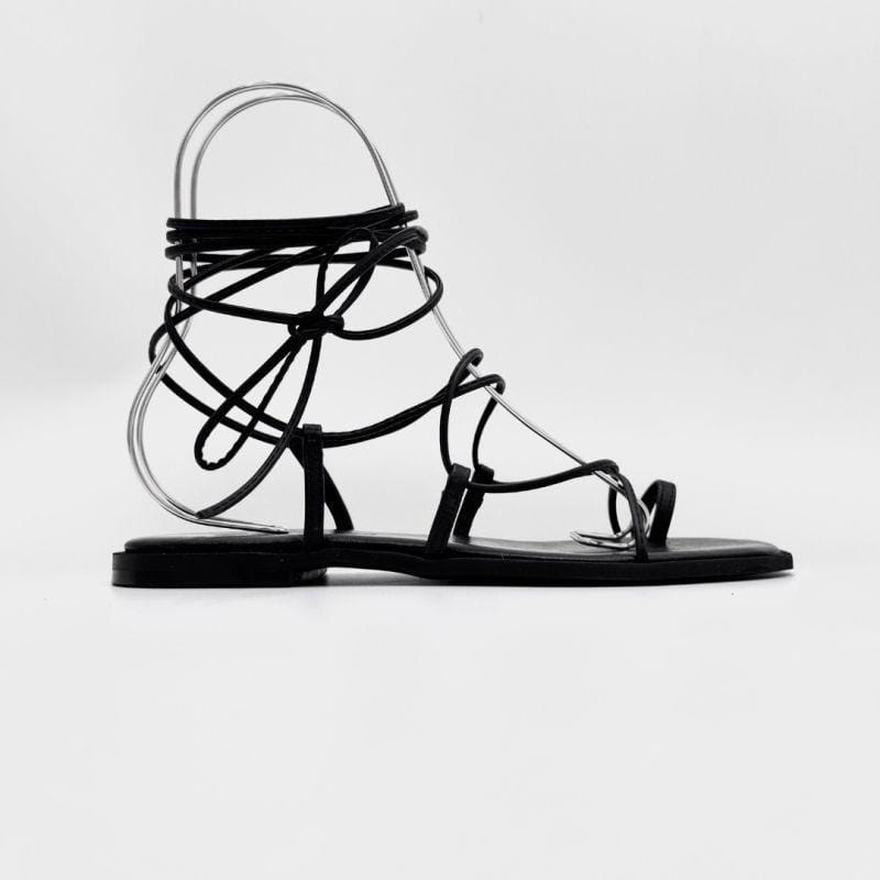 Sandały damskie wiązane wokół kostki - Mirage Lace