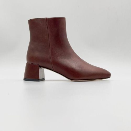 Brązowe botki damskie skórzane - Successful