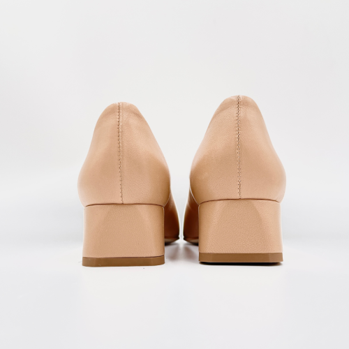 Skórzna czółenka na obcasie 3,5 cm