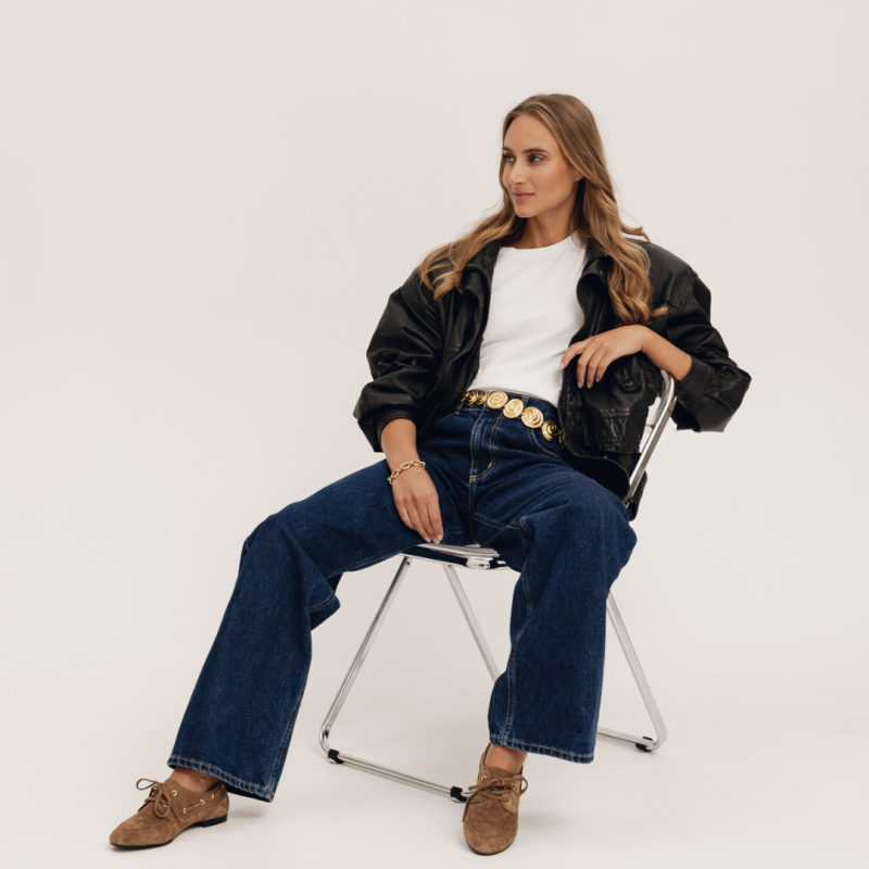 Zamszowe mokasyny damskie - Sunny Step