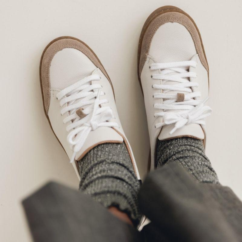 Skórzane buty sportowe damskie - Hey Girl