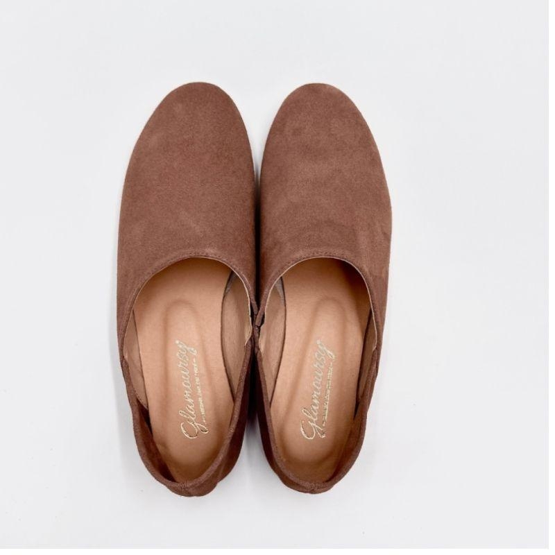 Zamszowe półbuty damskie - Next Gen Zgaszony Róż