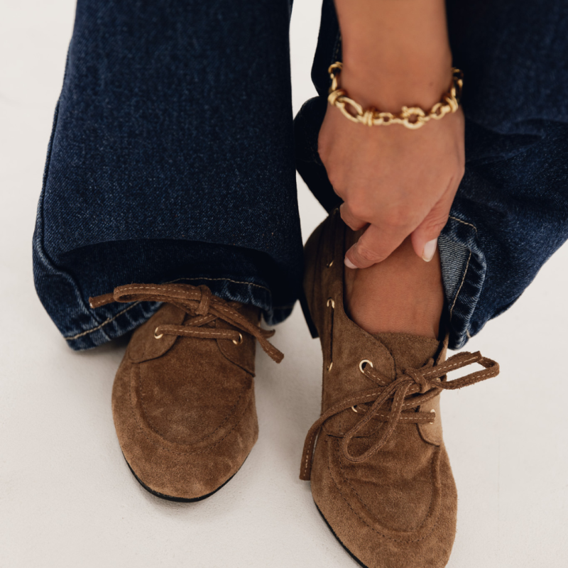 Zamszowe mokasyny damskie - Sunny Step