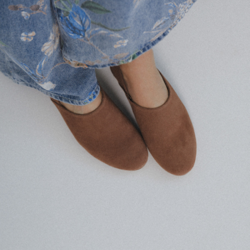 Zamszowe półbuty damskie - Next Gen Zgaszony Róż