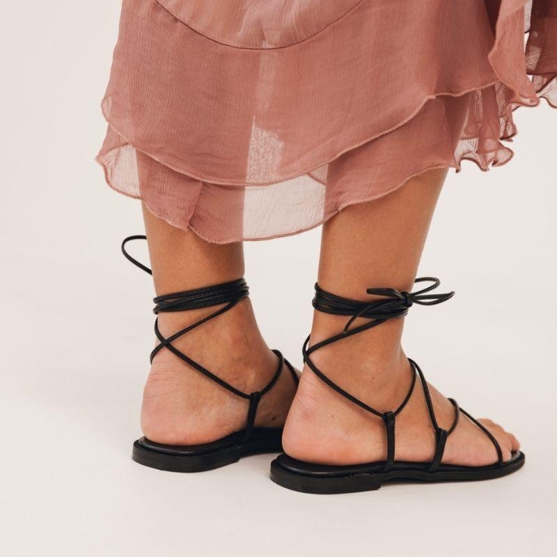 Sandały damskie wiązane wokół kostki - Mirage Lace