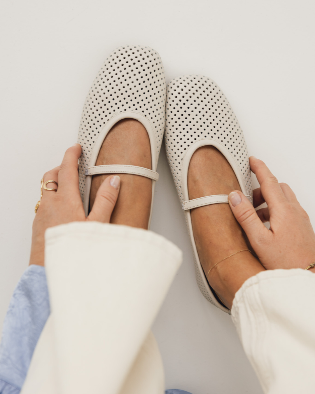 balerinki damskie skórzane