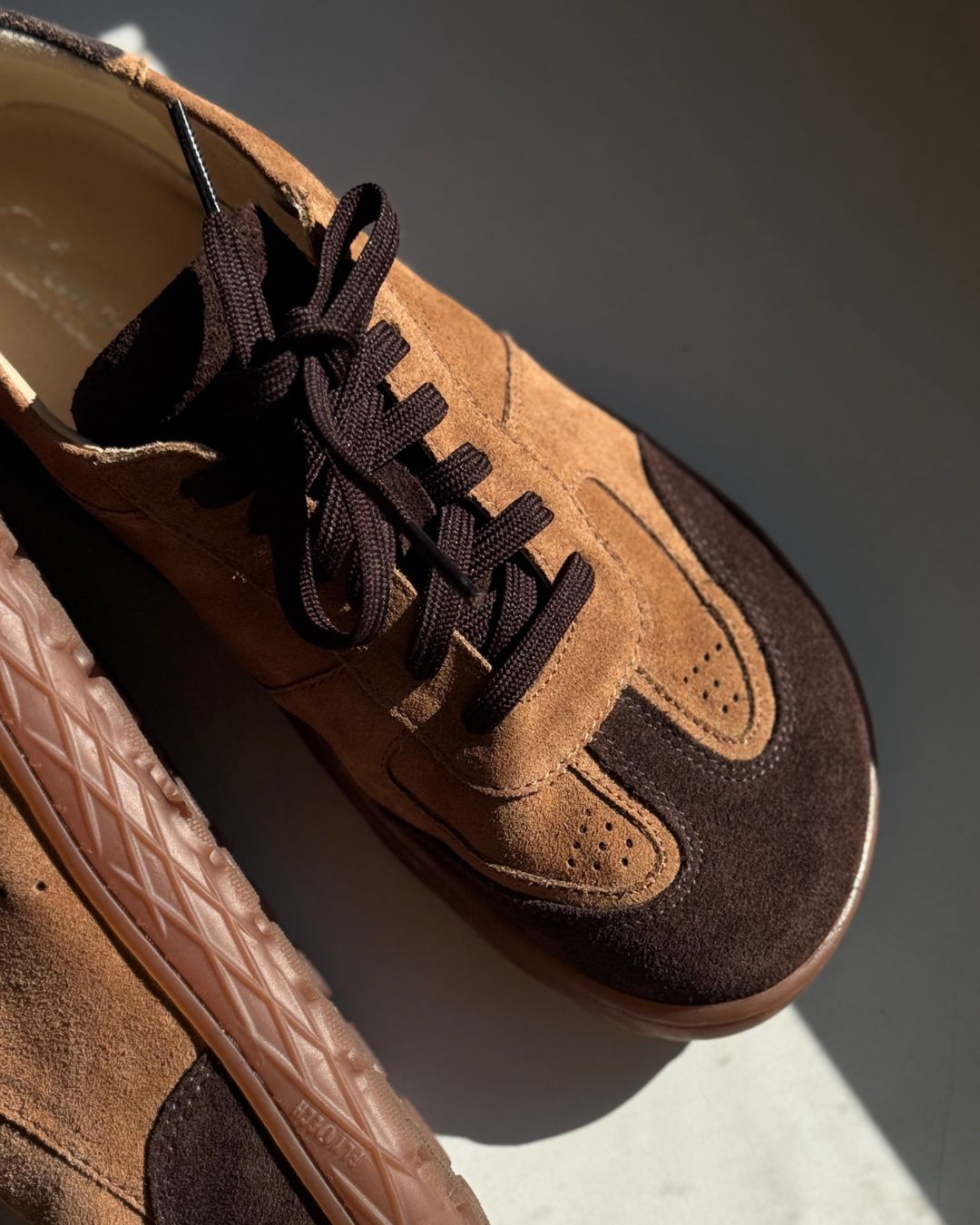 Buty damskie barefoot sneakersy brązowe