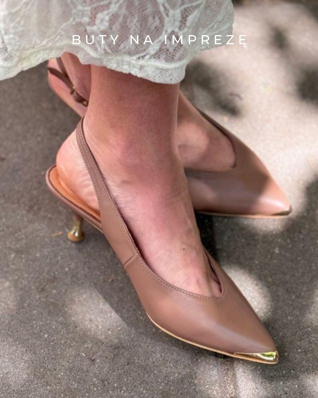 Buty na imprezę damskie skórzane